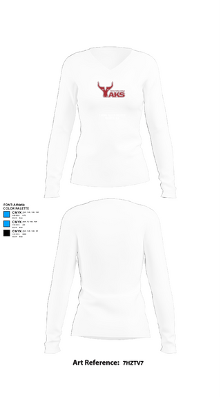 Womens Long Sleeve Vneck Shirt, Yakima Valley College Volleyball, Women's Volleyball, Teamtime, Team time, sublimation, custom sports apparel, team uniforms, spirit wear, spiritwear, sports uniforms, custom shirts, team store, custom team store, fundraiser sports, apparel fundraiser