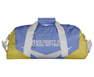 Duffle Bag, Brown County High School Softball, Softball, Teamtime, Team time, sublimation, custom sports apparel, team uniforms, spirit wear, spiritwear, sports uniforms, custom shirts, team store, custom team store, fundraiser sports, apparel fundraiser