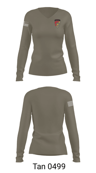 Womens Long Sleeve Vneck Shirt, F-TRP, Army, Teamtime, Team time, sublimation, custom sports apparel, team uniforms, spirit wear, spiritwear, sports uniforms, custom shirts, team store, custom team store, fundraiser sports, apparel fundraiser