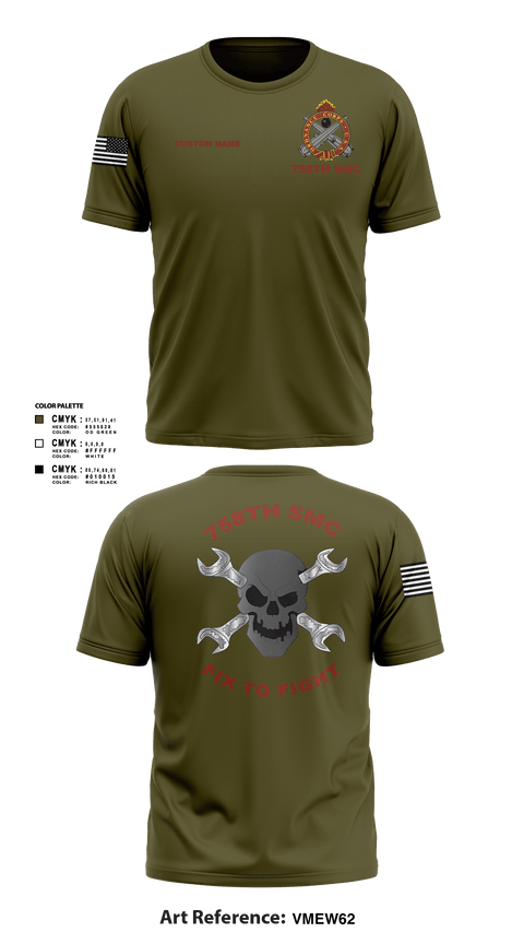 Short Sleeve Performance Shirt, 758th SMC, Army, Teamtime, Team time, sublimation, custom sports apparel, team uniforms, spirit wear, spiritwear, sports uniforms, custom shirts, team store, custom team store, fundraiser sports, apparel fundraiser