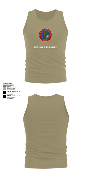Tank Top, MCB Camp Blaz Ordnance, Marines, Teamtime, Team time, sublimation, custom sports apparel, team uniforms, spirit wear, spiritwear, sports uniforms, custom shirts, team store, custom team store, fundraiser sports, apparel fundraiser