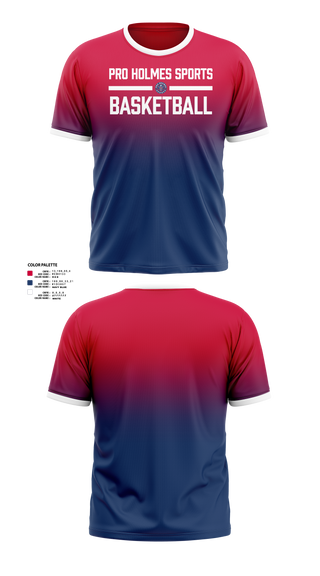 Short Sleeve Performance Shirt, Pro Holmes Sports Basketball Academy, Men's Basketball, Teamtime, Team time, sublimation, custom sports apparel, team uniforms, spirit wear, spiritwear, sports uniforms, custom shirts, team store, custom team store, fundraiser sports, apparel fundraiser