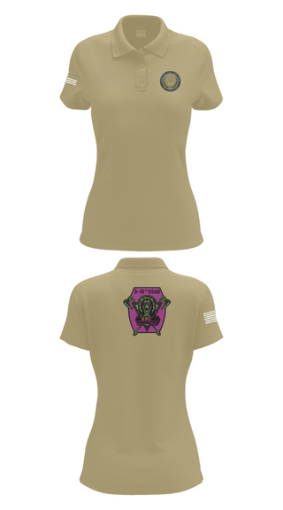 Women's Short Sleeve Performance Polo, 3-10 GSAB, Army, Teamtime, Team time, sublimation, custom sports apparel, team uniforms, spirit wear, spiritwear, sports uniforms, custom shirts, team store, custom team store, fundraiser sports, apparel fundraiser