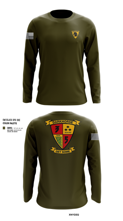 3rd battalion 5th marines 4017024 Long Sleeve Performance Shirt 251