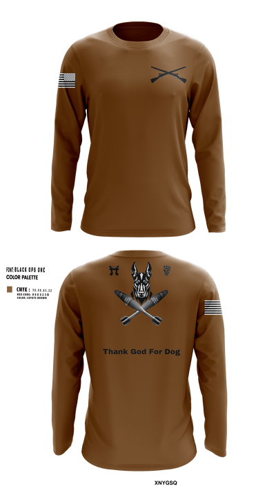 Dog Mortars 56526244 Long Sleeve Performance Shirt 30