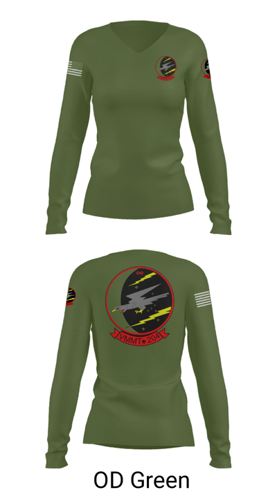 VMMT-204 23856450 Women's Long Sleeve V-neck Shirt - 57