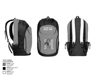 Gear Bag, Meade High School Track, Track & Field, Teamtime, Team time, sublimation, custom sports apparel, team uniforms, spirit wear, spiritwear, sports uniforms, custom shirts, team store, custom team store, fundraiser sports, apparel fundraiser