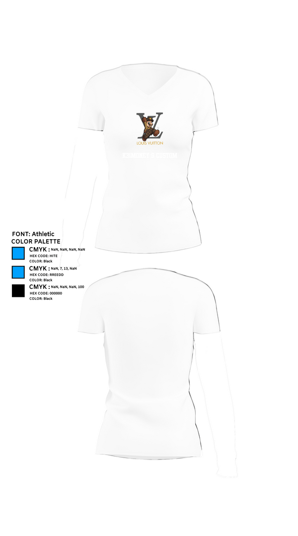 Womens Short Sleeve Vneck Shirt, K31Money’s Custom, , Teamtime, Team time, sublimation, custom sports apparel, team uniforms, spirit wear, spiritwear, sports uniforms, custom shirts, team store, custom team store, fundraiser sports, apparel fundraiser