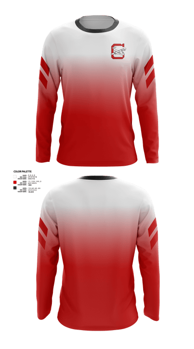 Columbiana High School Basketball 83089115 Long Sleeve Performance Shirt - 40