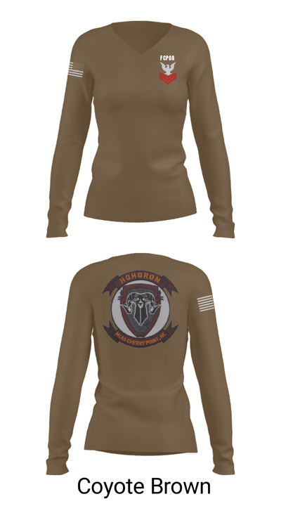 MCAS CHERRY POINT. H&HS Women's Long Sleeve V-neck Shirt - 15