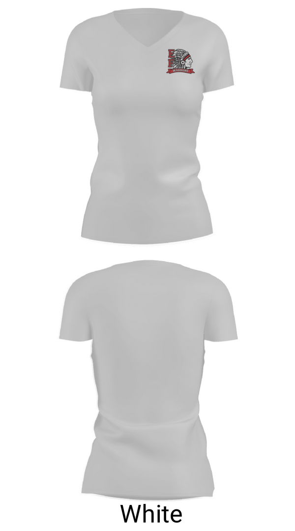 Women's Short Sleeve Vneck Shirt, Elizabeth Forward High School Football, Football, Teamtime, Team time, sublimation, custom sports apparel, team uniforms, spirit wear, spiritwear, sports uniforms, custom shirts, team store, custom team store, fundraiser sports, apparel fundraiser
