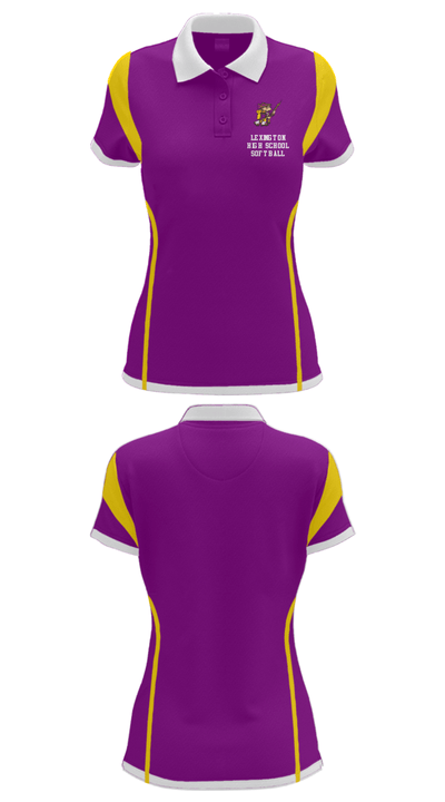 Lexington High School Softball 24193418 Women's Short Sleeve Performance Polo  - 27