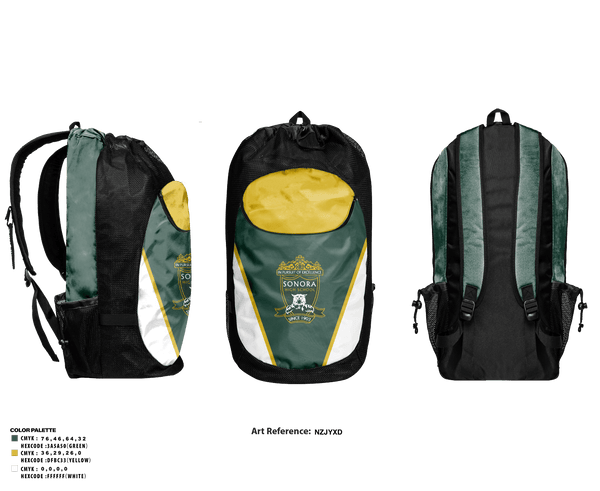 Gear Bag, Sonora High School Golf, Golf, Teamtime, Team time, sublimation, custom sports apparel, team uniforms, spirit wear, spiritwear, sports uniforms, custom shirts, team store, custom team store, fundraiser sports, apparel fundraiser