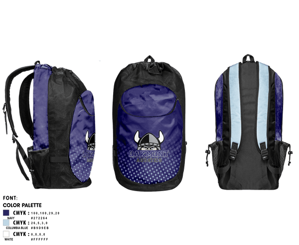 Gear Bag, Oakmont High School Aquatics, Water Polo, Teamtime, Team time, sublimation, custom sports apparel, team uniforms, spirit wear, spiritwear, sports uniforms, custom shirts, team store, custom team store, fundraiser sports, apparel fundraiser