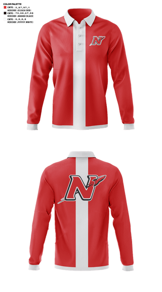 Long Sleeve Performance Polo, Neenah High School Golf, Golf, Teamtime, Team time, sublimation, custom sports apparel, team uniforms, spirit wear, spiritwear, sports uniforms, custom shirts, team store, custom team store, fundraiser sports, apparel fundraiser