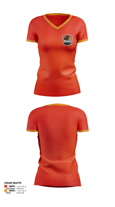 Womens Short Sleeve Vneck Shirt, Michigan Burn, Men's Soccer, Teamtime, Team time, sublimation, custom sports apparel, team uniforms, spirit wear, spiritwear, sports uniforms, custom shirts, team store, custom team store, fundraiser sports, apparel fundraiser