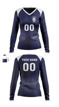 Living Word Academy Volleyball 38101646 Women's Long Sleeve V-neck Shirt - 2