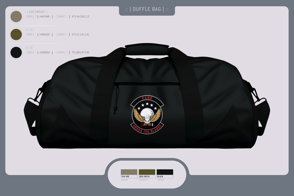 Duffle Bag, FARP, Air Force, Teamtime, Team time, sublimation, custom sports apparel, team uniforms, spirit wear, spiritwear, sports uniforms, custom shirts, team store, custom team store, fundraiser sports, apparel fundraiser
