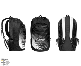 Gear Bag, Barstow Little League Softball, Softball, Teamtime, Team time, sublimation, custom sports apparel, team uniforms, spirit wear, spiritwear, sports uniforms, custom shirts, team store, custom team store, fundraiser sports, apparel fundraiser