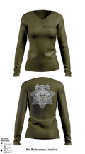 Fremont County Security Services 37987366 Women's Long Sleeve V-neck Shirt - 121