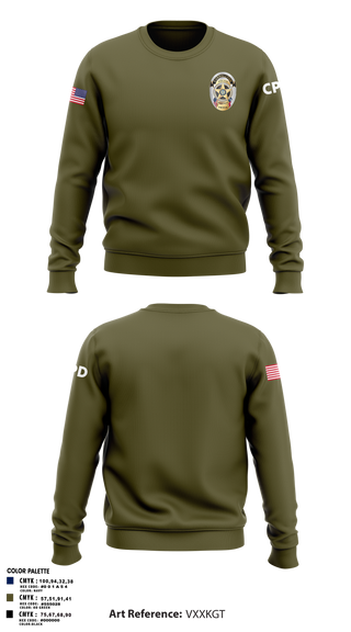 Crew Neck Sweatshirt, Carrollton Police Department, Police, Teamtime, Team time, sublimation, custom sports apparel, team uniforms, spirit wear, spiritwear, sports uniforms, custom shirts, team store, custom team store, fundraiser sports, apparel fundraiser