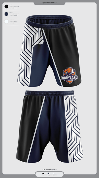 Athletic Shorts With Pockets, Maryland Strikers, Men's Volleyball, Teamtime, Team time, sublimation, custom sports apparel, team uniforms, spirit wear, spiritwear, sports uniforms, custom shirts, team store, custom team store, fundraiser sports, apparel fundraiser