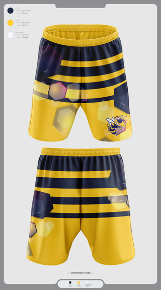 Athletic Shorts With Pockets, Wynne Yellowjackets, Men's Basketball, Teamtime, Team time, sublimation, custom sports apparel, team uniforms, spirit wear, spiritwear, sports uniforms, custom shirts, team store, custom team store, fundraiser sports, apparel fundraiser