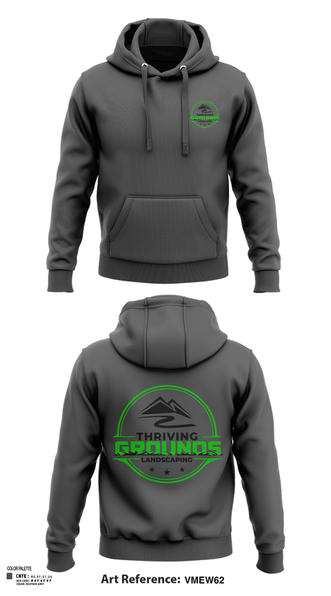 Hoodie, Thriving Grounds Landscaping, , Teamtime, Team time, sublimation, custom sports apparel, team uniforms, spirit wear, spiritwear, sports uniforms, custom shirts, team store, custom team store, fundraiser sports, apparel fundraiser
