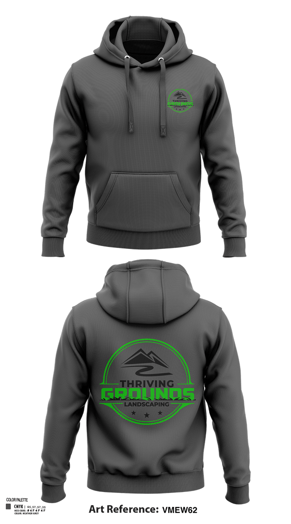 Hoodie, Thriving Grounds Landscaping, , Teamtime, Team time, sublimation, custom sports apparel, team uniforms, spirit wear, spiritwear, sports uniforms, custom shirts, team store, custom team store, fundraiser sports, apparel fundraiser