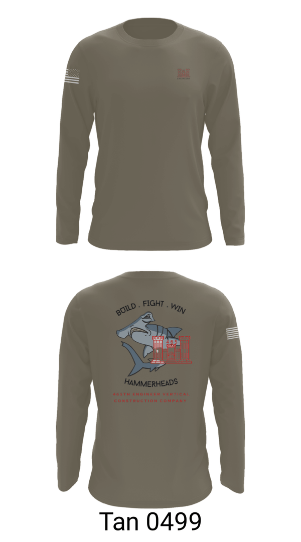 Long Sleeve Performance Shirt, 465 EVCC, Army, Teamtime, Team time, sublimation, custom sports apparel, team uniforms, spirit wear, spiritwear, sports uniforms, custom shirts, team store, custom team store, fundraiser sports, apparel fundraiser