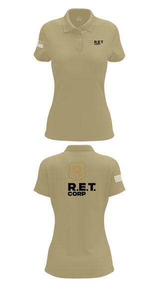 Womens Short Sleeve Performance Polo, RET CORP, Police, Teamtime, Team time, sublimation, custom sports apparel, team uniforms, spirit wear, spiritwear, sports uniforms, custom shirts, team store, custom team store, fundraiser sports, apparel fundraiser