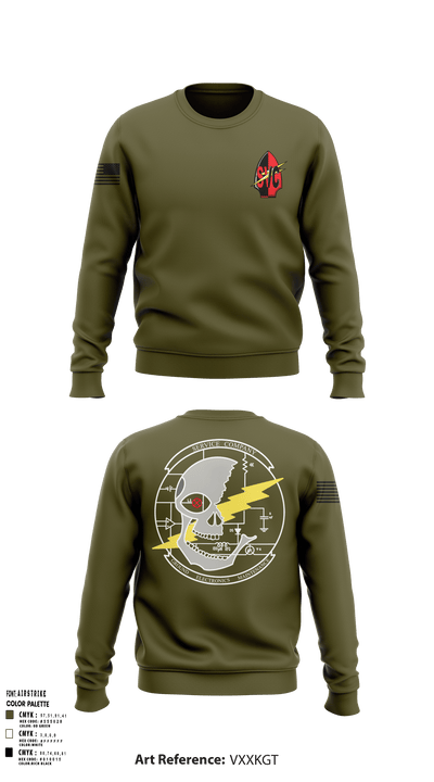 7th Communication Bn 61854612 Crew Neck Sweatshirt - 123
