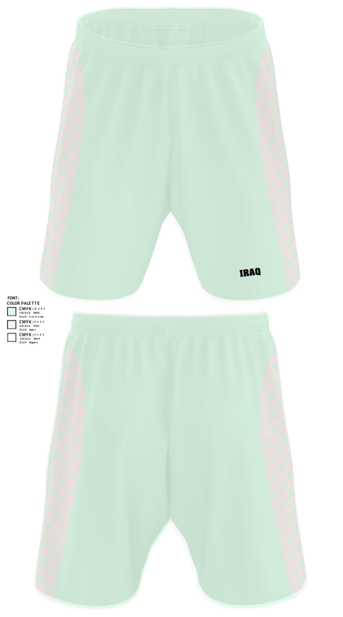 Athletic Shorts With Pockets, Iraq, Men's Soccer, Teamtime, Team time, sublimation, custom sports apparel, team uniforms, spirit wear, spiritwear, sports uniforms, custom shirts, team store, custom team store, fundraiser sports, apparel fundraiser