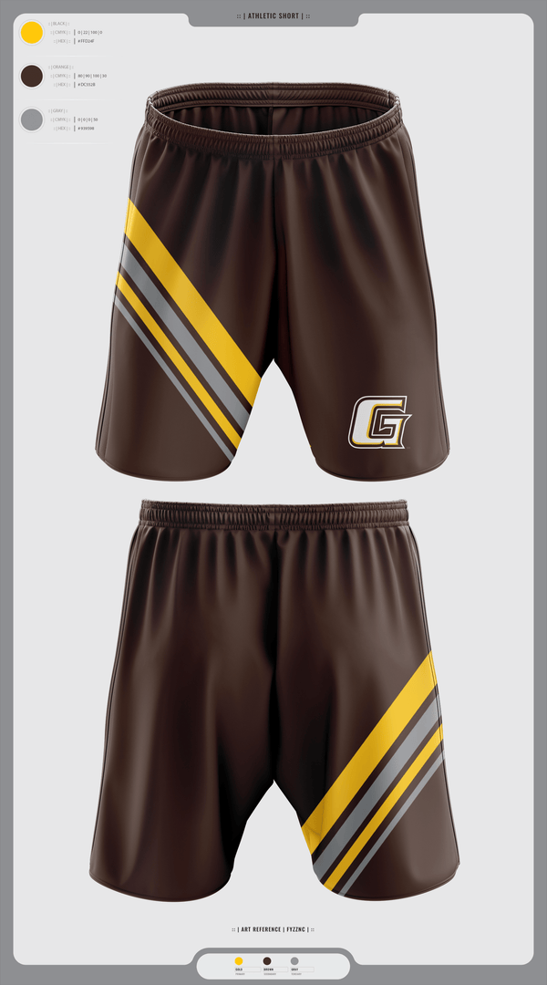 Athletic Shorts With Pockets, Garden City Broncbusters, Golf, Teamtime, Team time, sublimation, custom sports apparel, team uniforms, spirit wear, spiritwear, sports uniforms, custom shirts, team store, custom team store, fundraiser sports, apparel fundraiser