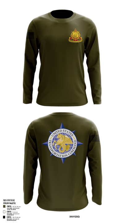 773rd transportation company 77722700 Long Sleeve Performance Shirt - 131