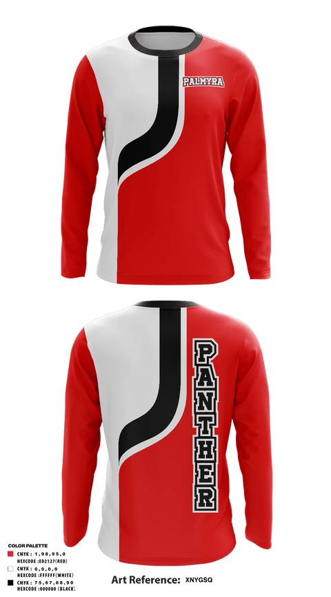 Long Sleeve Performance Shirt, Palmyra High School Track, Track & Field, Teamtime, Team time, sublimation, custom sports apparel, team uniforms, spirit wear, spiritwear, sports uniforms, custom shirts, team store, custom team store, fundraiser sports, apparel fundraiser