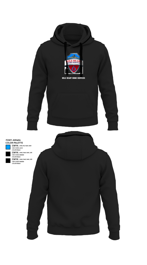 Hoodie, Hole Heart Home Services, , Teamtime, Team time, sublimation, custom sports apparel, team uniforms, spirit wear, spiritwear, sports uniforms, custom shirts, team store, custom team store, fundraiser sports, apparel fundraiser