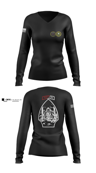 Womens Long Sleeve Vneck Shirt, Mattsalinas2, Army, Teamtime, Team time, sublimation, custom sports apparel, team uniforms, spirit wear, spiritwear, sports uniforms, custom shirts, team store, custom team store, fundraiser sports, apparel fundraiser