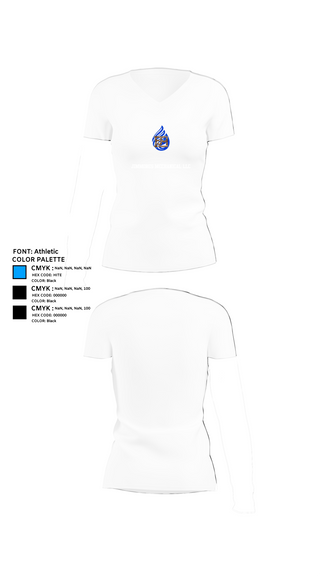 Womens Short Sleeve Vneck Shirt, JIMMORES MECHANICAL LLC, , Teamtime, Team time, sublimation, custom sports apparel, team uniforms, spirit wear, spiritwear, sports uniforms, custom shirts, team store, custom team store, fundraiser sports, apparel fundraiser