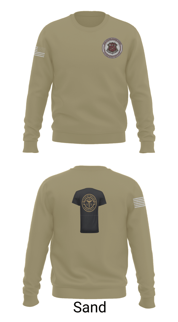 Crew Neck Sweatshirt, BOLC 187TH, Army, Teamtime, Team time, sublimation, custom sports apparel, team uniforms, spirit wear, spiritwear, sports uniforms, custom shirts, team store, custom team store, fundraiser sports, apparel fundraiser