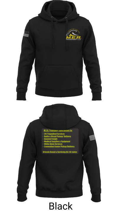 M.E.R. TRANSPORT LLC 858863 Hoodie - 25