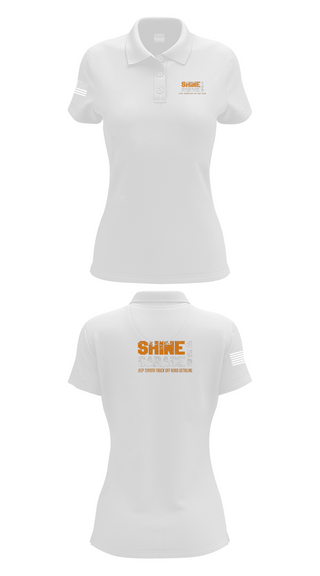 Womens Short Sleeve Performance Polo, Shine garage 4wd, , Teamtime, Team time, sublimation, custom sports apparel, team uniforms, spirit wear, spiritwear, sports uniforms, custom shirts, team store, custom team store, fundraiser sports, apparel fundraiser