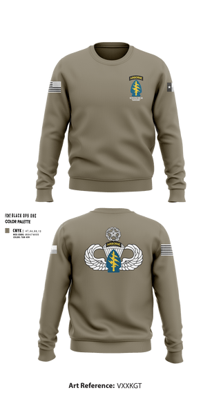 Crew Neck Sweatshirt, 197th STSC (SO)(A), National Guard, Teamtime, Team time, sublimation, custom sports apparel, team uniforms, spirit wear, spiritwear, sports uniforms, custom shirts, team store, custom team store, fundraiser sports, apparel fundraiser