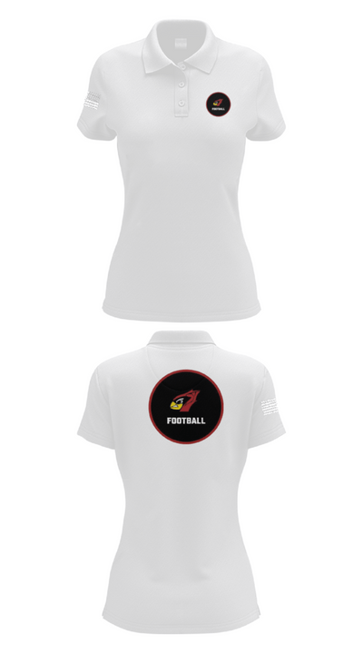 Del valle cardinals 56300531 Women's Short Sleeve Performance Polo  - 17