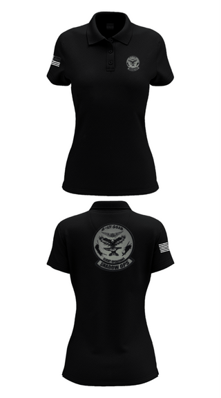 Women's Short Sleeve Performance Polo, Iron Eagle Shadow Ops, Army, Teamtime, Team time, sublimation, custom sports apparel, team uniforms, spirit wear, spiritwear, sports uniforms, custom shirts, team store, custom team store, fundraiser sports, apparel fundraiser