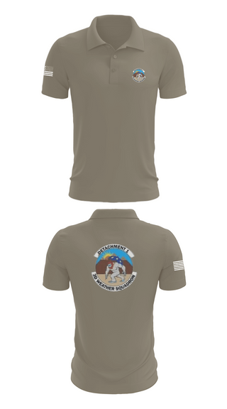 Short Sleeve Performance Polo, Detachment 1, 3rd Combat Weather Sqd, Air Force, Teamtime, Team time, sublimation, custom sports apparel, team uniforms, spirit wear, spiritwear, sports uniforms, custom shirts, team store, custom team store, fundraiser sports, apparel fundraiser