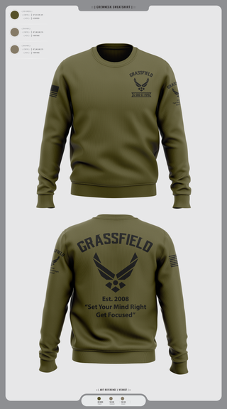 Crew Neck Sweatshirt, C/SMSgt Pope, Air Force, Teamtime, Team time, sublimation, custom sports apparel, team uniforms, spirit wear, spiritwear, sports uniforms, custom shirts, team store, custom team store, fundraiser sports, apparel fundraiser