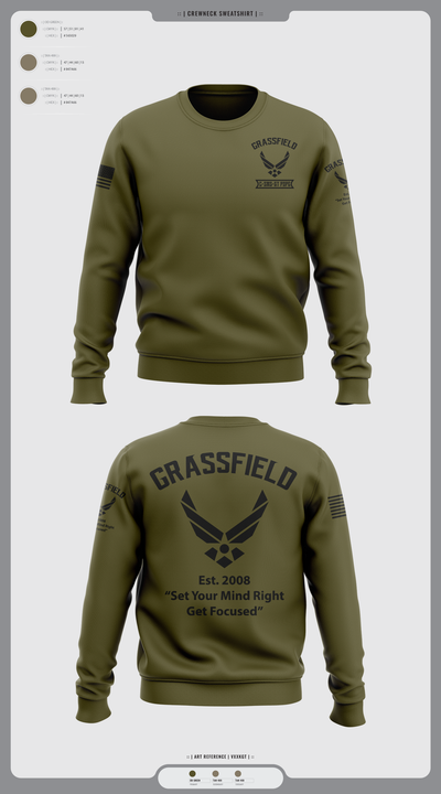 C/SMSgt Pope 93241026 Crew Neck Sweatshirt - 1