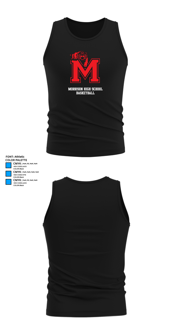 Tank Top, Morrison High School Basketball, Women's Basketball, Teamtime, Team time, sublimation, custom sports apparel, team uniforms, spirit wear, spiritwear, sports uniforms, custom shirts, team store, custom team store, fundraiser sports, apparel fundraiser