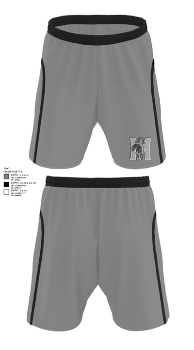 Meade High School Track 444243 Athletic Shorts With Pockets - 28